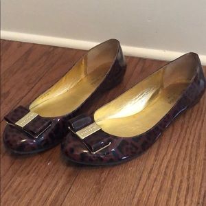 Kate Spade New York Leopard Patent Leather Flats